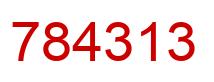 Number 784313 red image