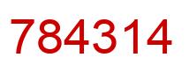 Number 784314 red image