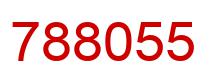 Number 788055 red image