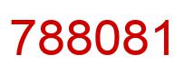 Number 788081 red image