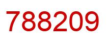 Number 788209 red image