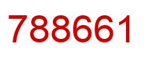 Number 788661 red image