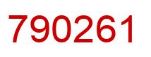 Número 790261 imagen rojo