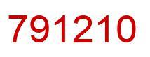Number 791210 red image