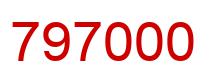 Number 797000 red image