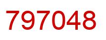 Number 797048 red image