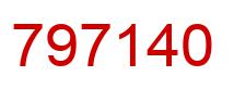 Number 797140 red image