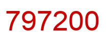 Number 797200 red image