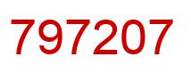 Number 797207 red image