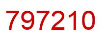 Number 797210 red image