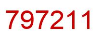 Number 797211 red image