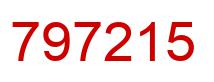 Number 797215 red image