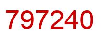 Number 797240 red image