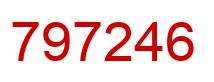 Number 797246 red image