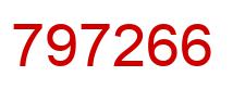 Number 797266 red image