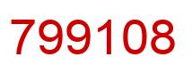 Número 799108 imagen rojo