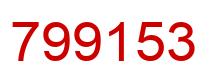 Número 799153 imagen rojo