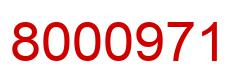 Number 8000971 red image