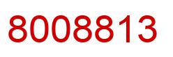 Number 8008813 red image