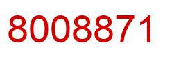 Number 8008871 red image
