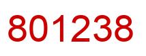 Número 801238 imagen rojo