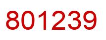Número 801239 imagen rojo