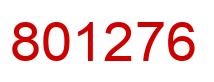 Number 801276 red image