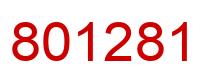 Number 801281 red image