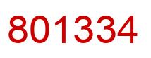 Number 801334 red image