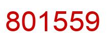 Number 801559 red image