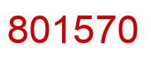 Number 801570 red image