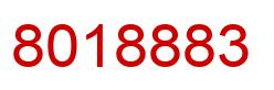 Number 8018883 red image