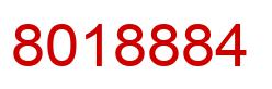 Number 8018884 red image