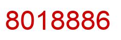 Number 8018886 red image