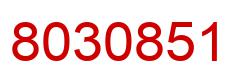 Number 8030851 red image