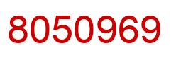 Número 8050969 imagen rojo