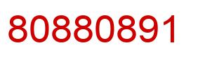 Number 80880891 red image