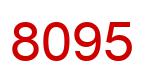 Number 8095 red image