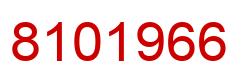 Number 8101966 red image