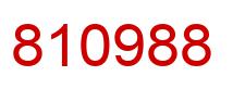 Number 810988 red image