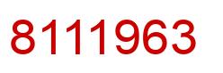 Número 8111963 imagen rojo