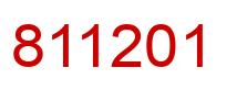 Número 811201 imagen rojo