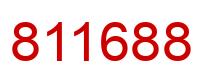 Number 811688 red image