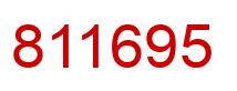 Number 811695 red image