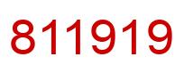 Número 811919 imagen rojo
