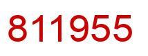 Número 811955 imagen rojo