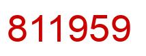 Número 811959 imagen rojo