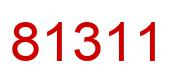 Number 81311 red image