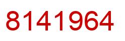 Number 8141964 red image