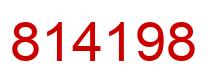 Number 814198 red image